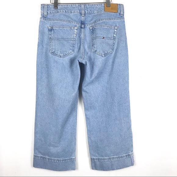 Tommy Hilfiger Stovepipe Crop Jeans 8 Denim Blue - Picture 4 of 8